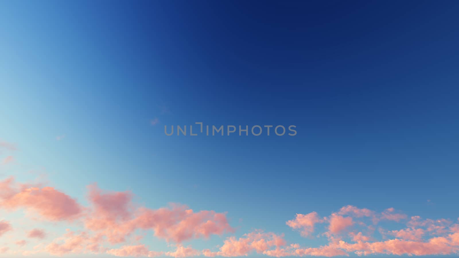 Cloudy blue sky abstract background, blue sky background with tiny clouds, 3d rendering

