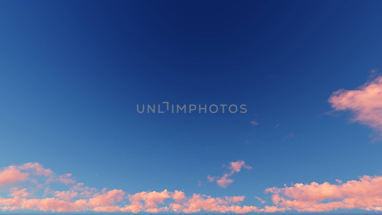 Cloudy blue sky abstract background, blue sky background with tiny clouds, 3d rendering

