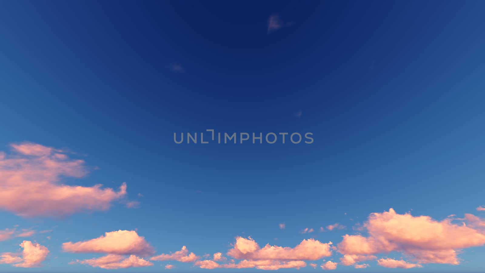 Cloudy blue sky abstract background, blue sky background with tiny clouds, 3d rendering

