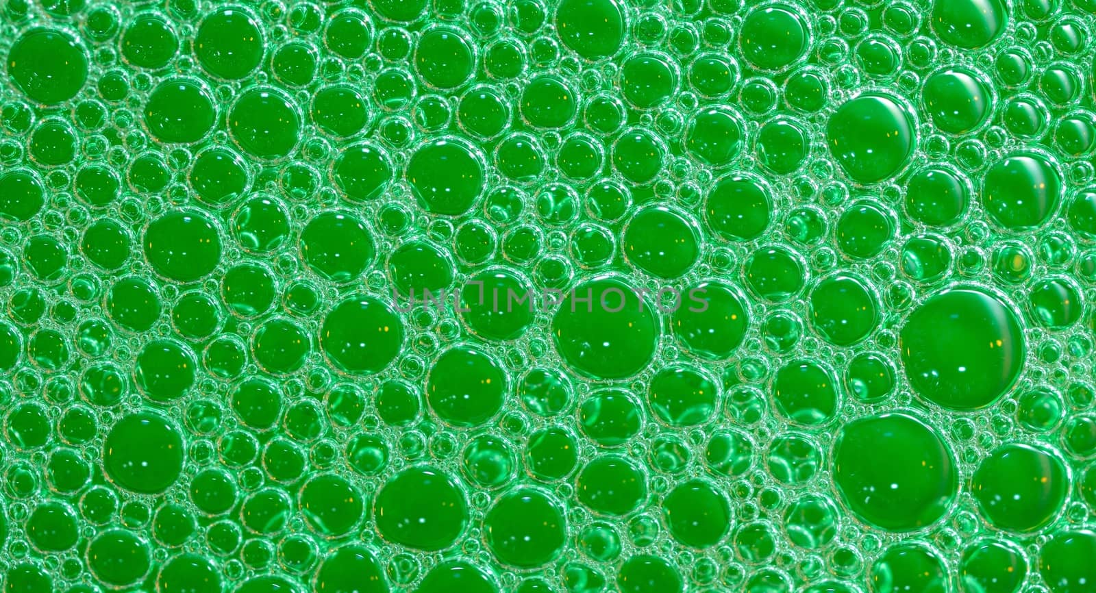 Background shot with small bubbles made from soap.