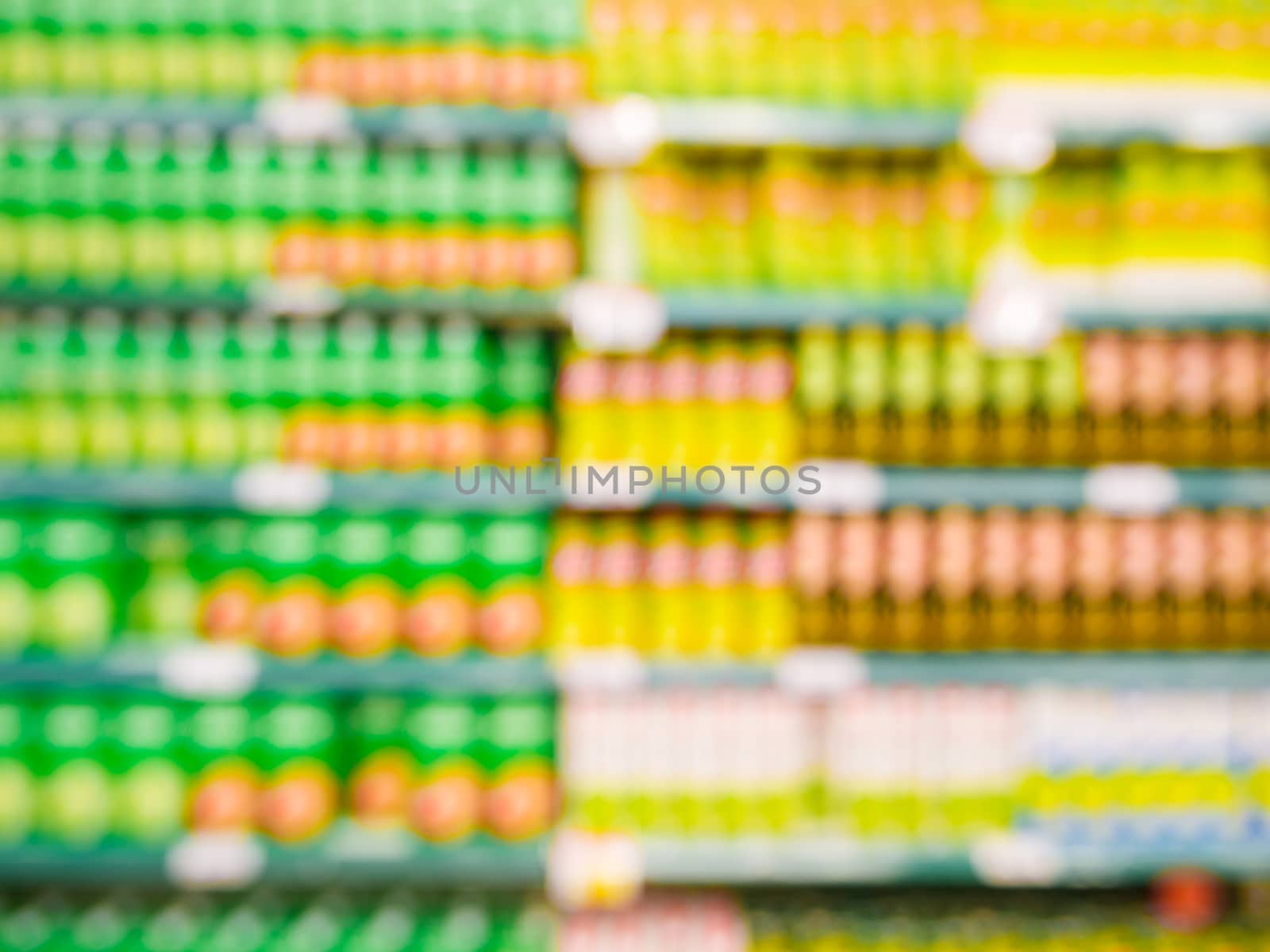 Abstract blurred supermarket, urban lifestyle concept. Shallow DOF