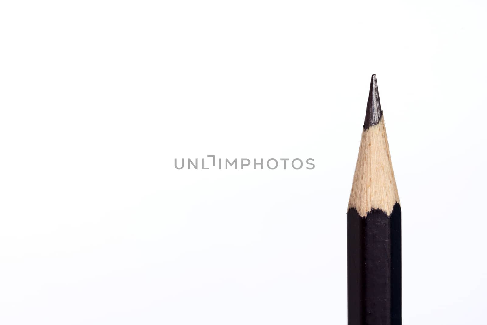 Close-up image of pencil isolated on white background  by ekachailo