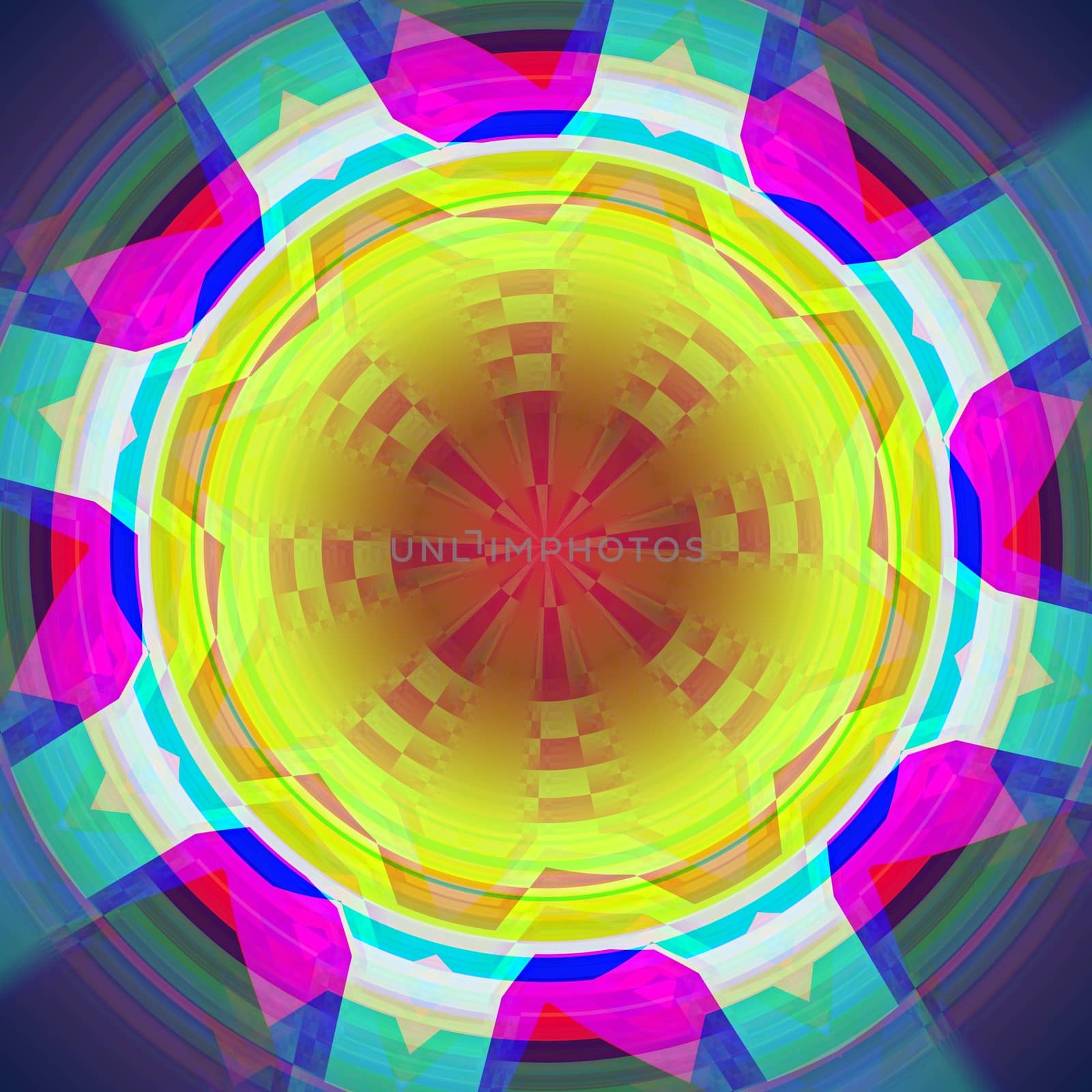 Abstract colorful circle. by hamik