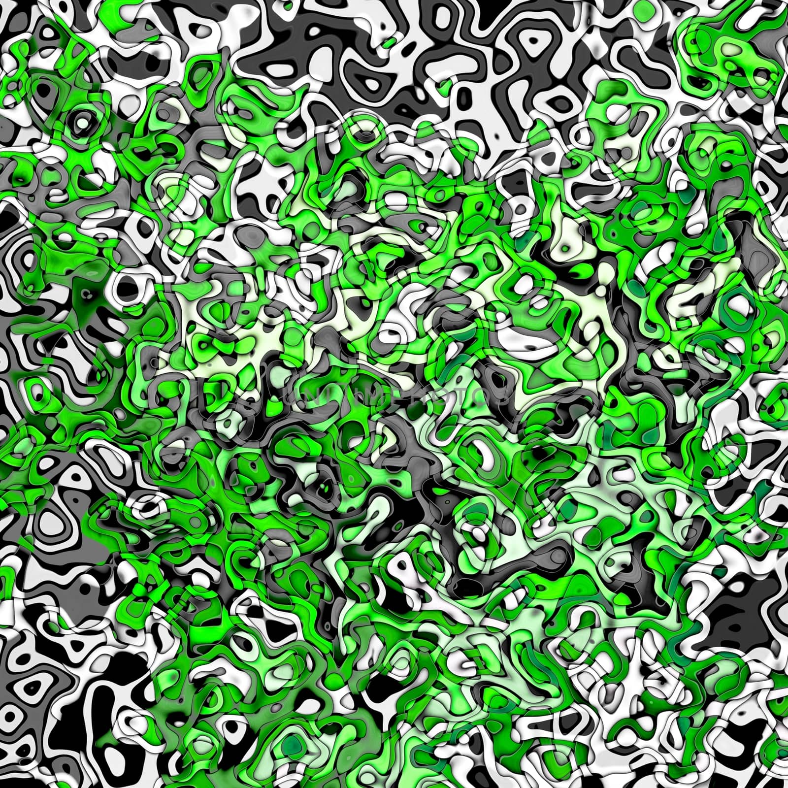 Abstract background with green and black pattern illustration.