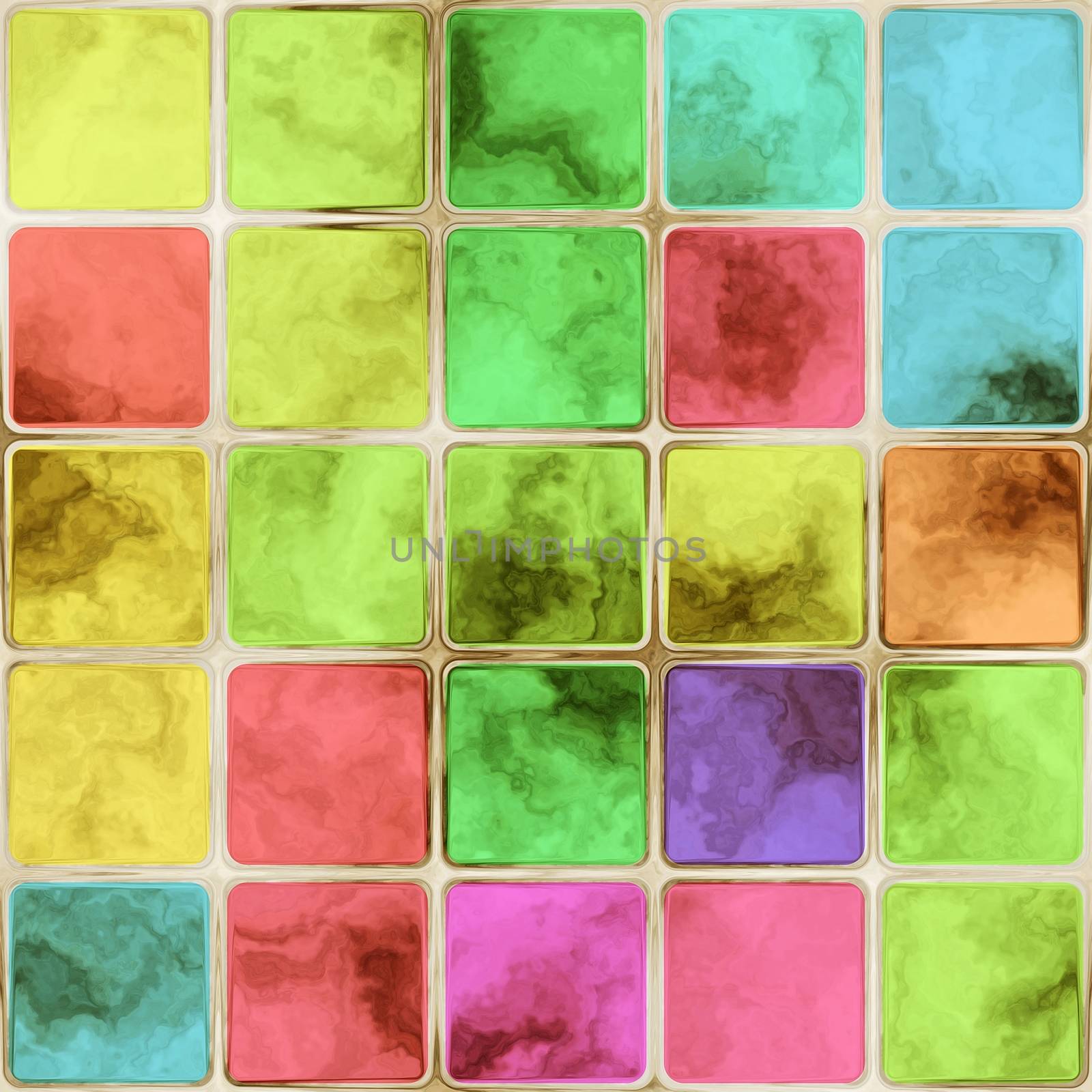 Colorful glass tiles by hamik