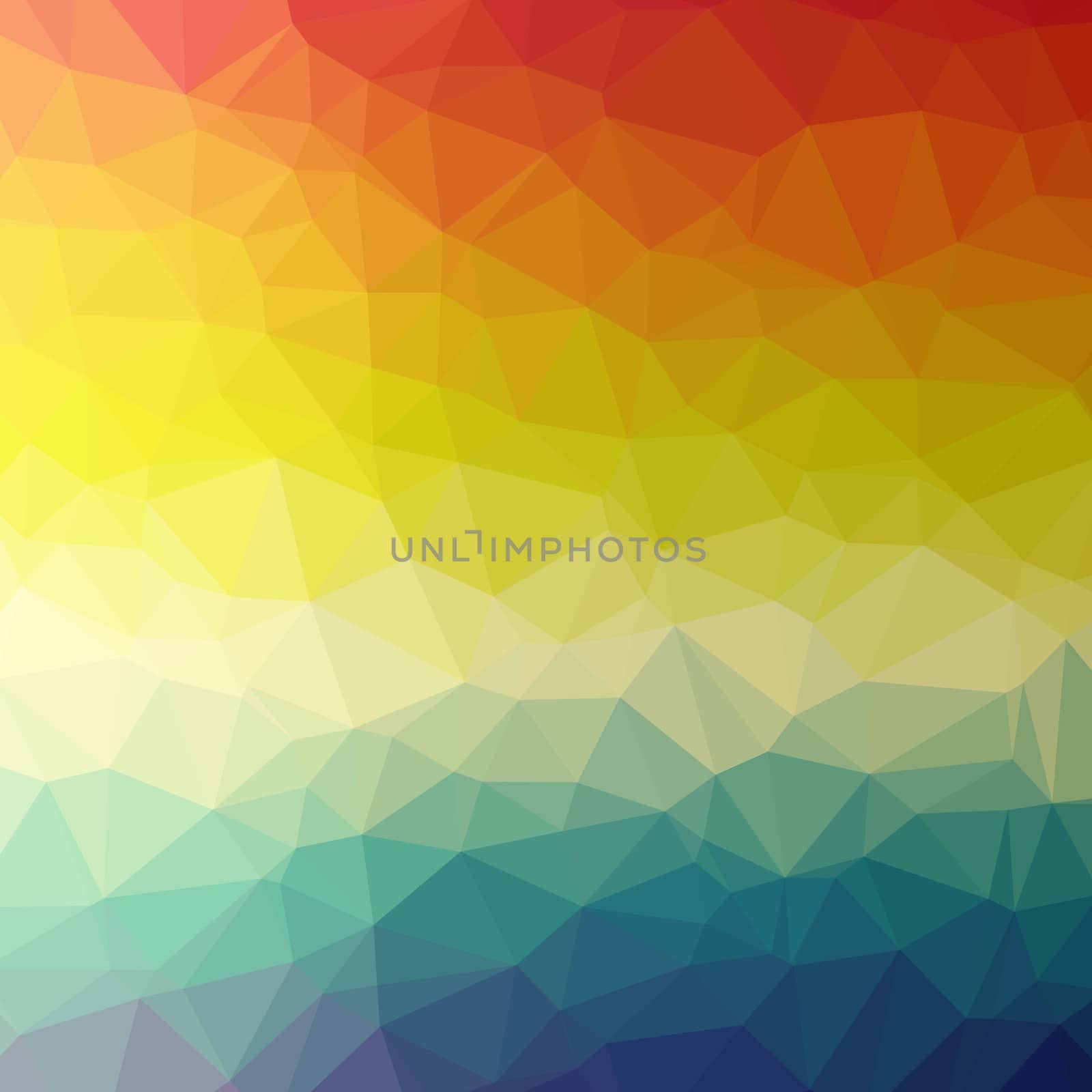 Abstract colorful triangular or polygonal background illustration.