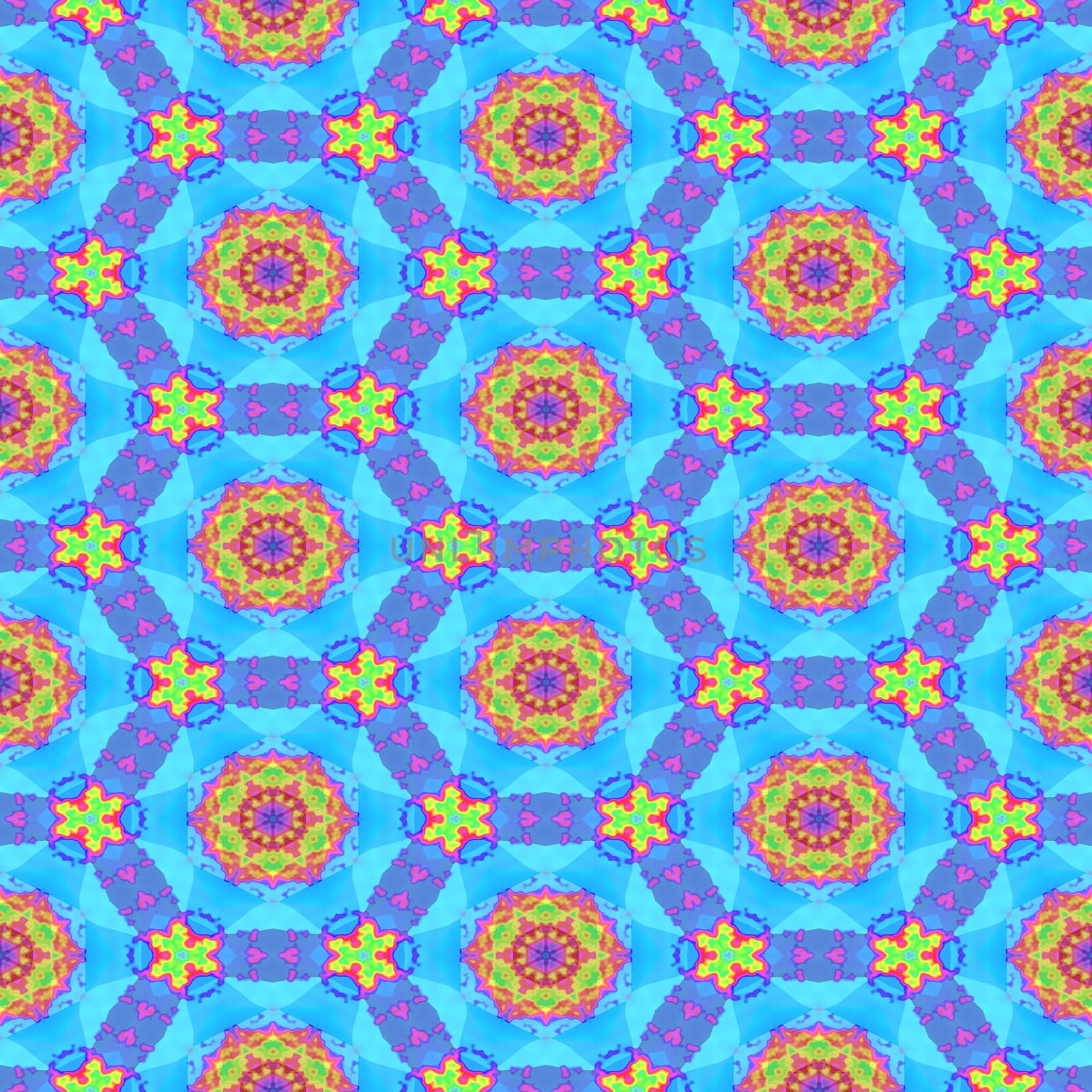 Colorful kaleidoscope pattern. Abstract background ideal for wallpaper pattern and other work.