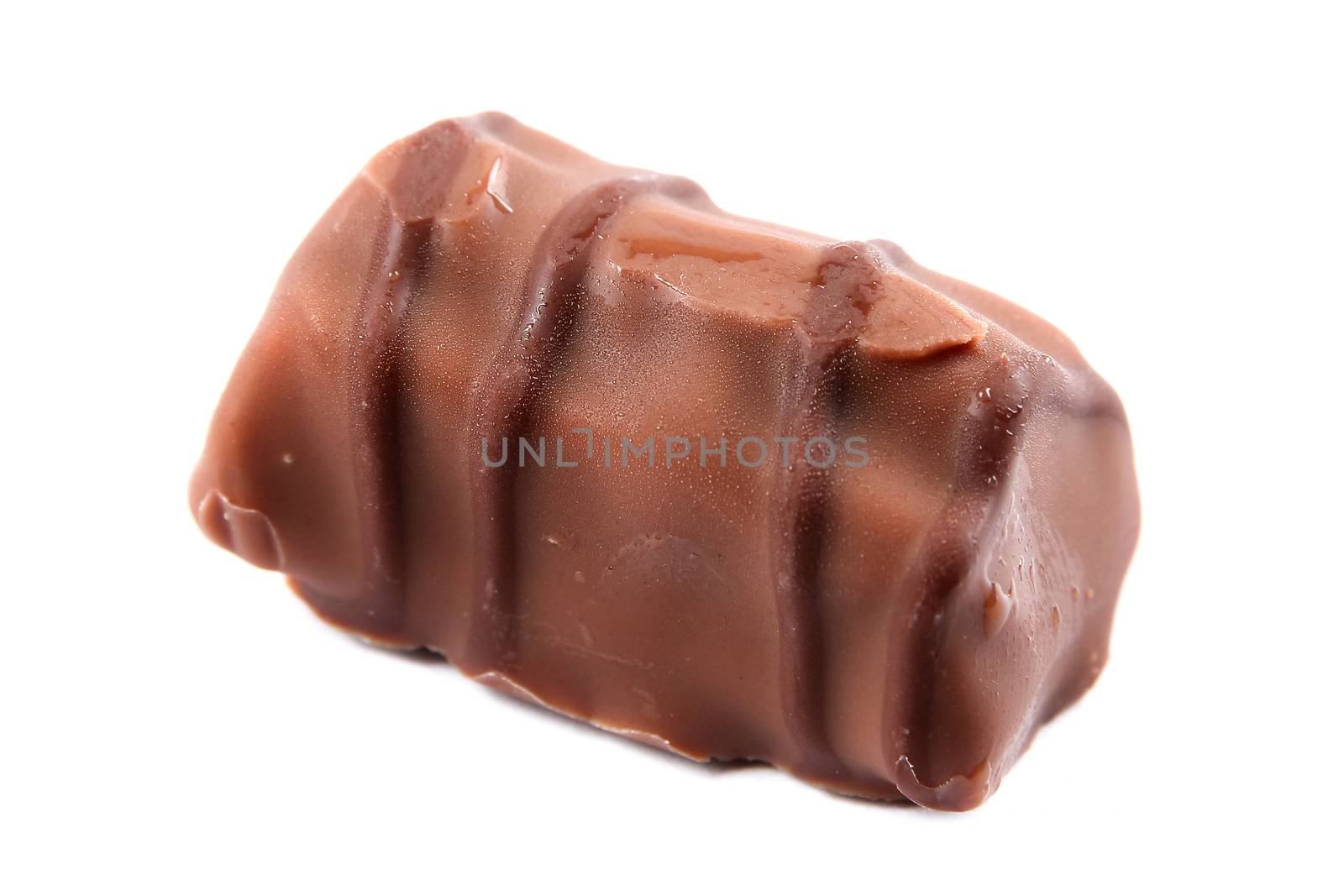 isolated image of fine chocolates in white, dark, and milk chocolate