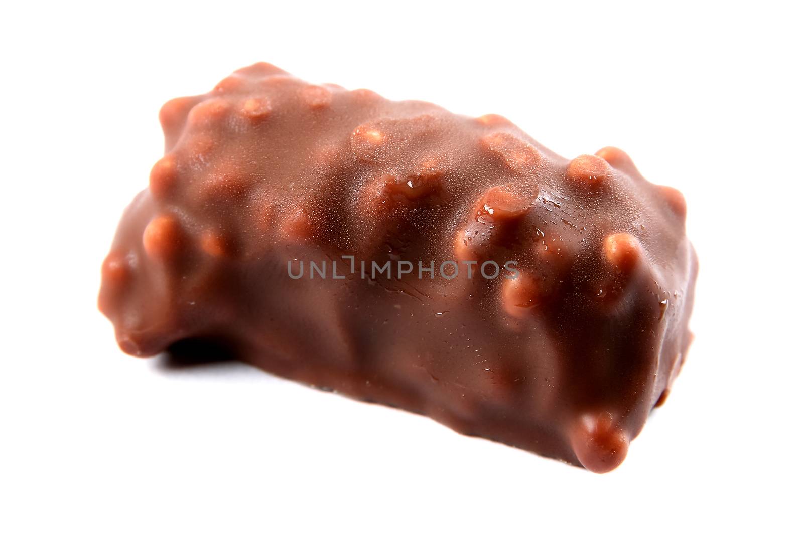 isolated image of fine chocolates in white, dark, and milk chocolate