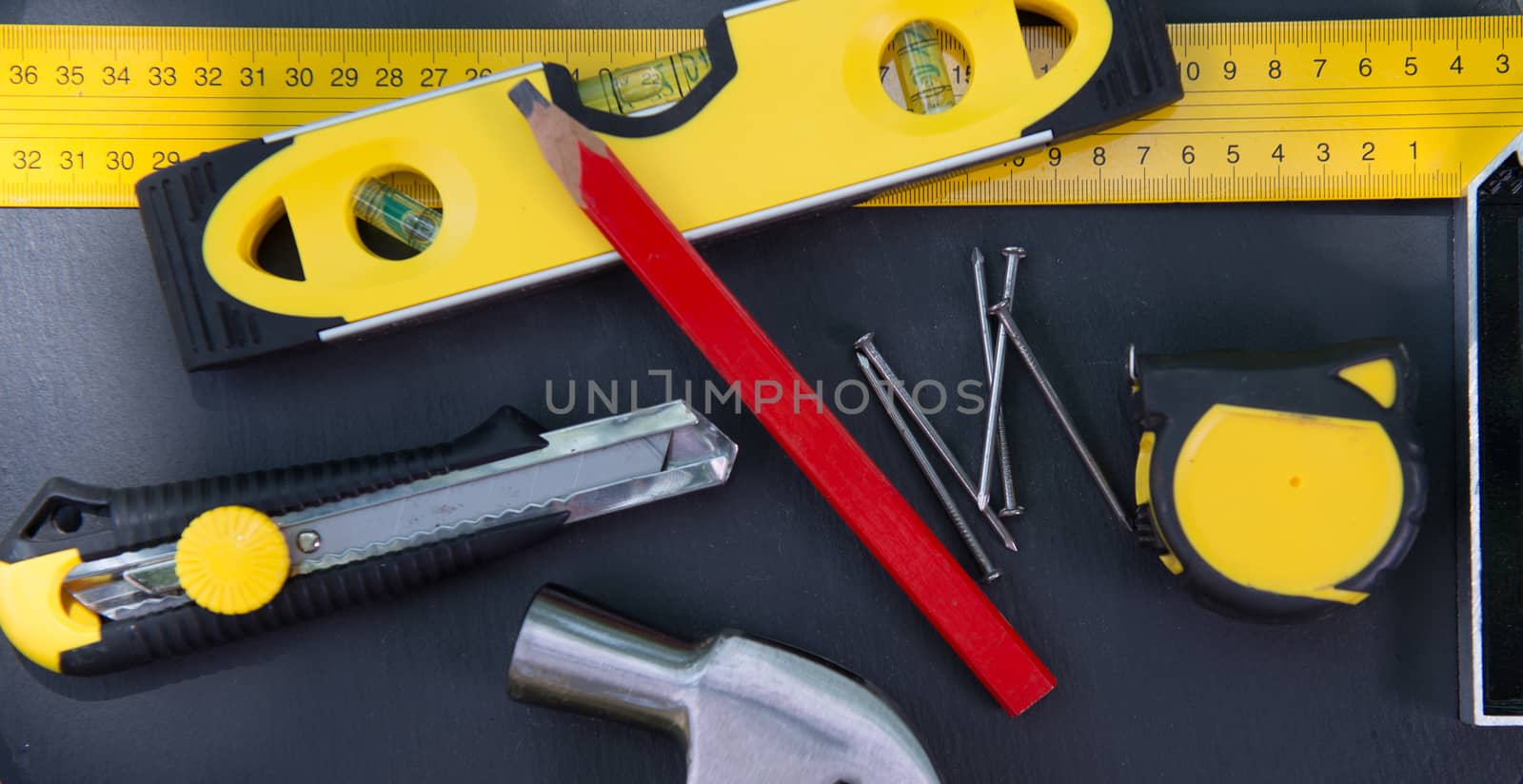 Carpenter's Tools on Table