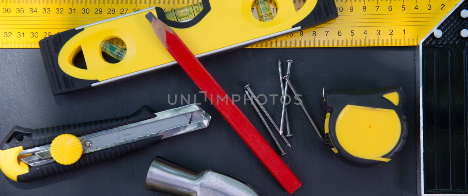 Carpenter's Tools on Table