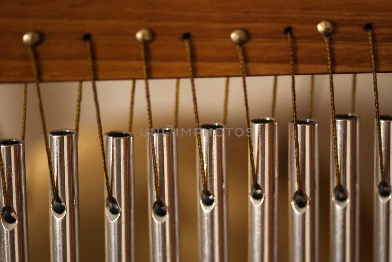 bar chimes with steel tubes for relaxation and meditation.