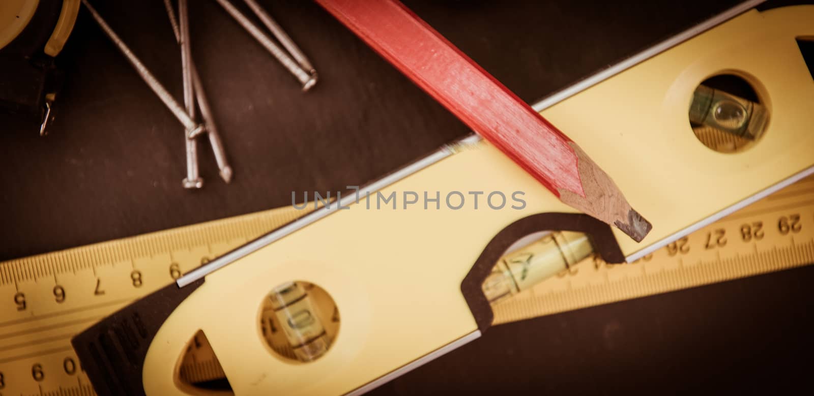 Carpenter's Tools on Table