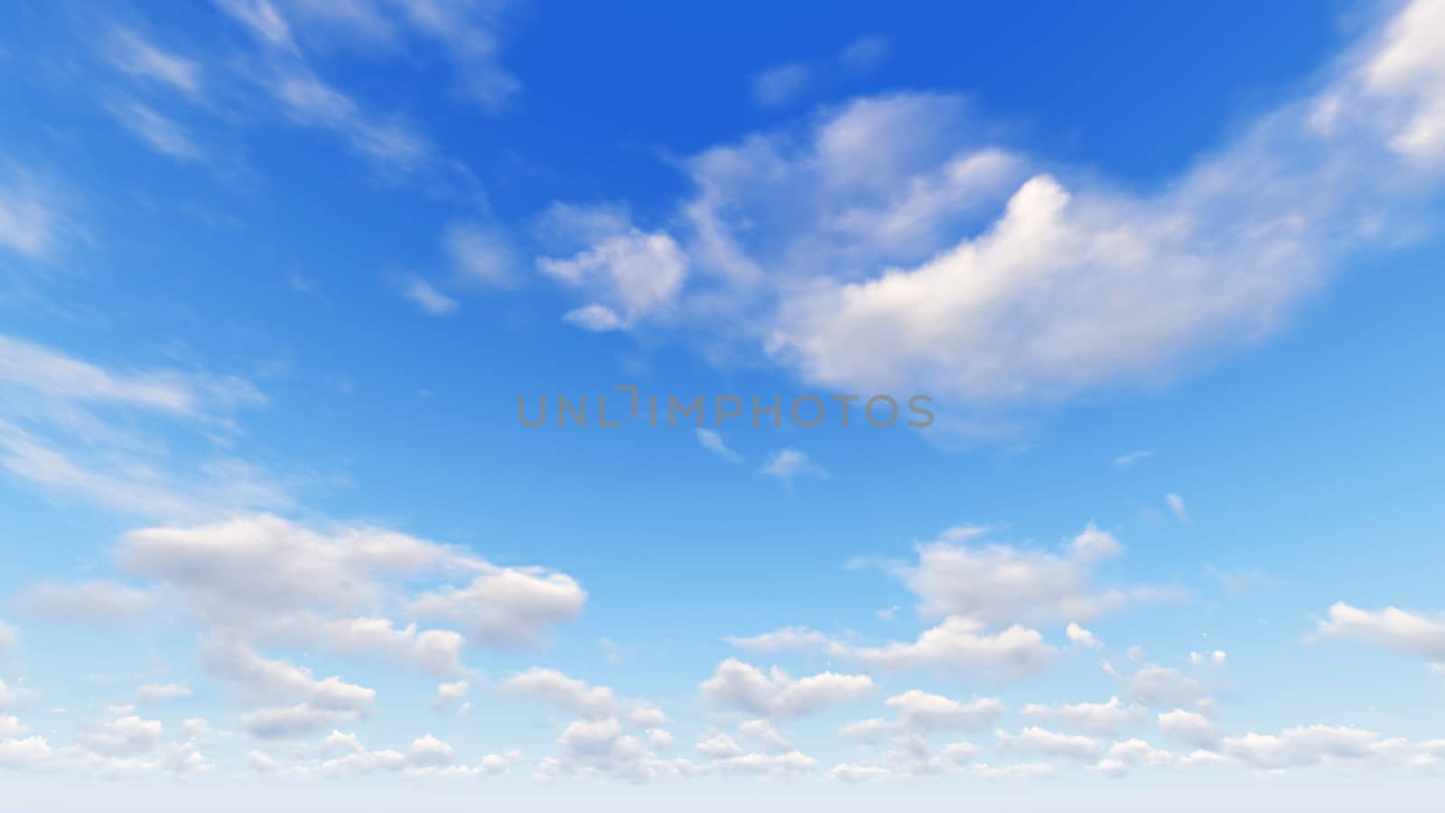 Cloudy blue sky abstract background, blue sky background with tiny clouds, 3d rendering

