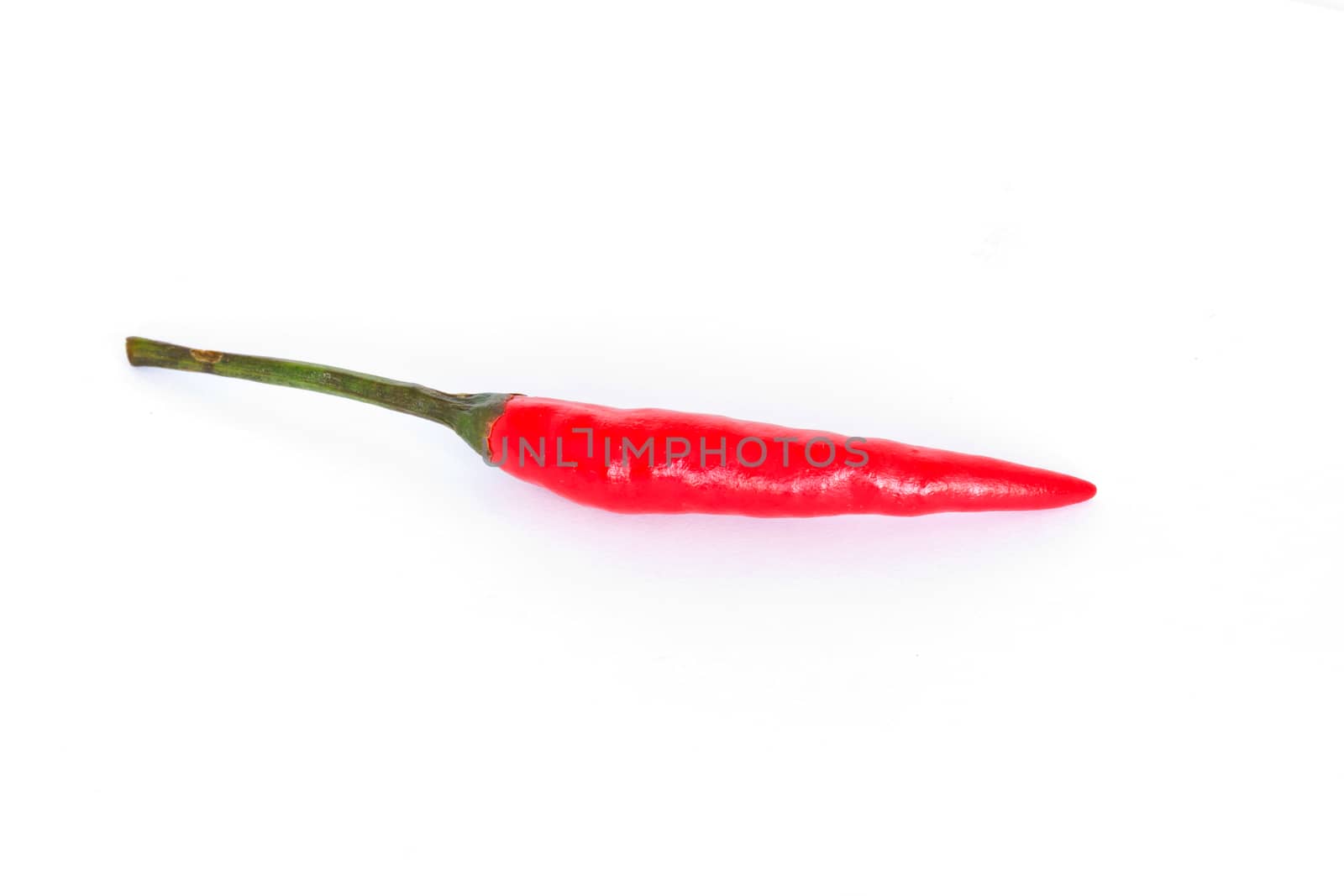 Red hot chili peppers on white background 