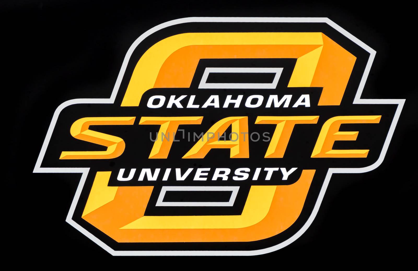 STILLWATER, OK/USA - MAY 20, 2016: Oklahoma State University logo and seal on the campus of Oklahoma State University.