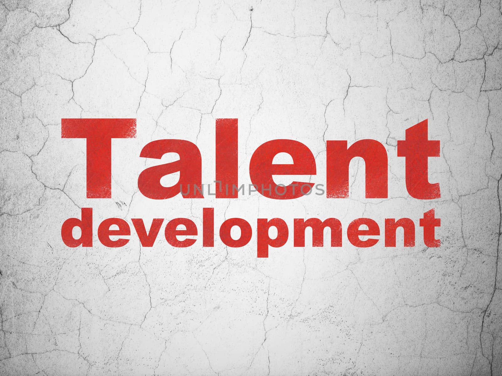 Studying concept: Talent Development on wall background by maxkabakov