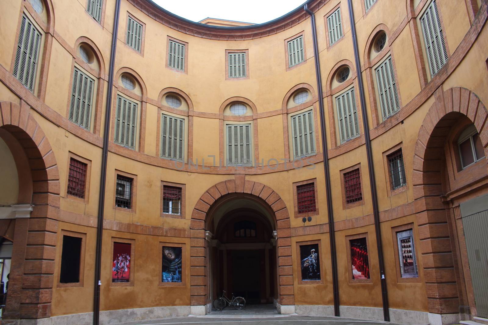 courtyard of the municipal theater of Ferrara