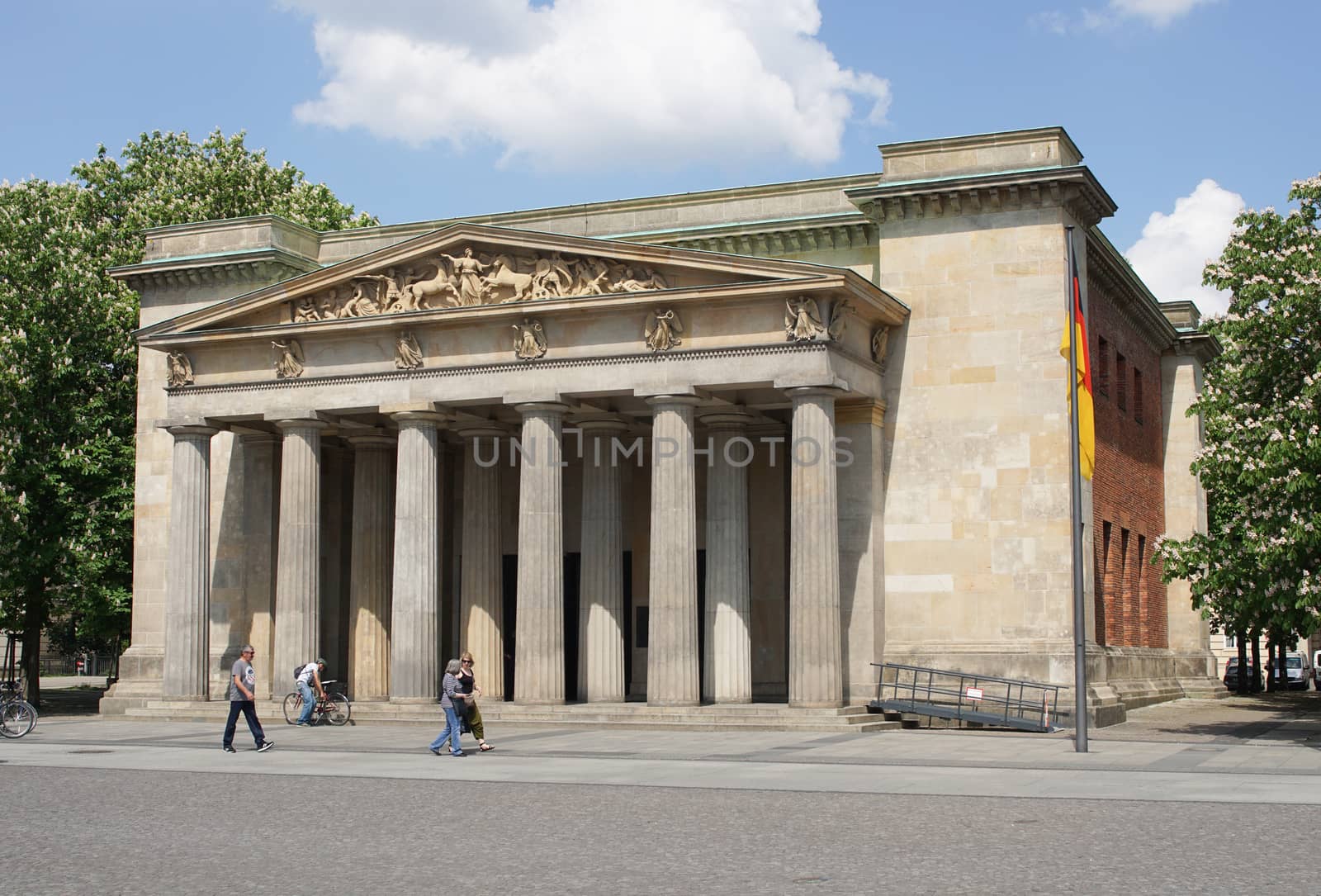 BERLIN, GERMANY - MAY 12, 2016: Old guardhouse, sights of Berlin on May 12, 2016 in Germany, Europe