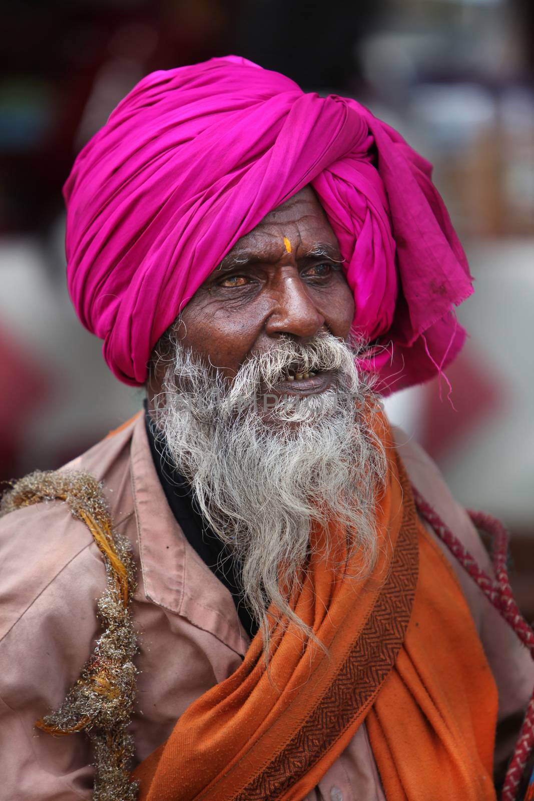 Pune, India  - ‎July 11, ‎2015: An Indian pilgrim of the hin by thefinalmiracle