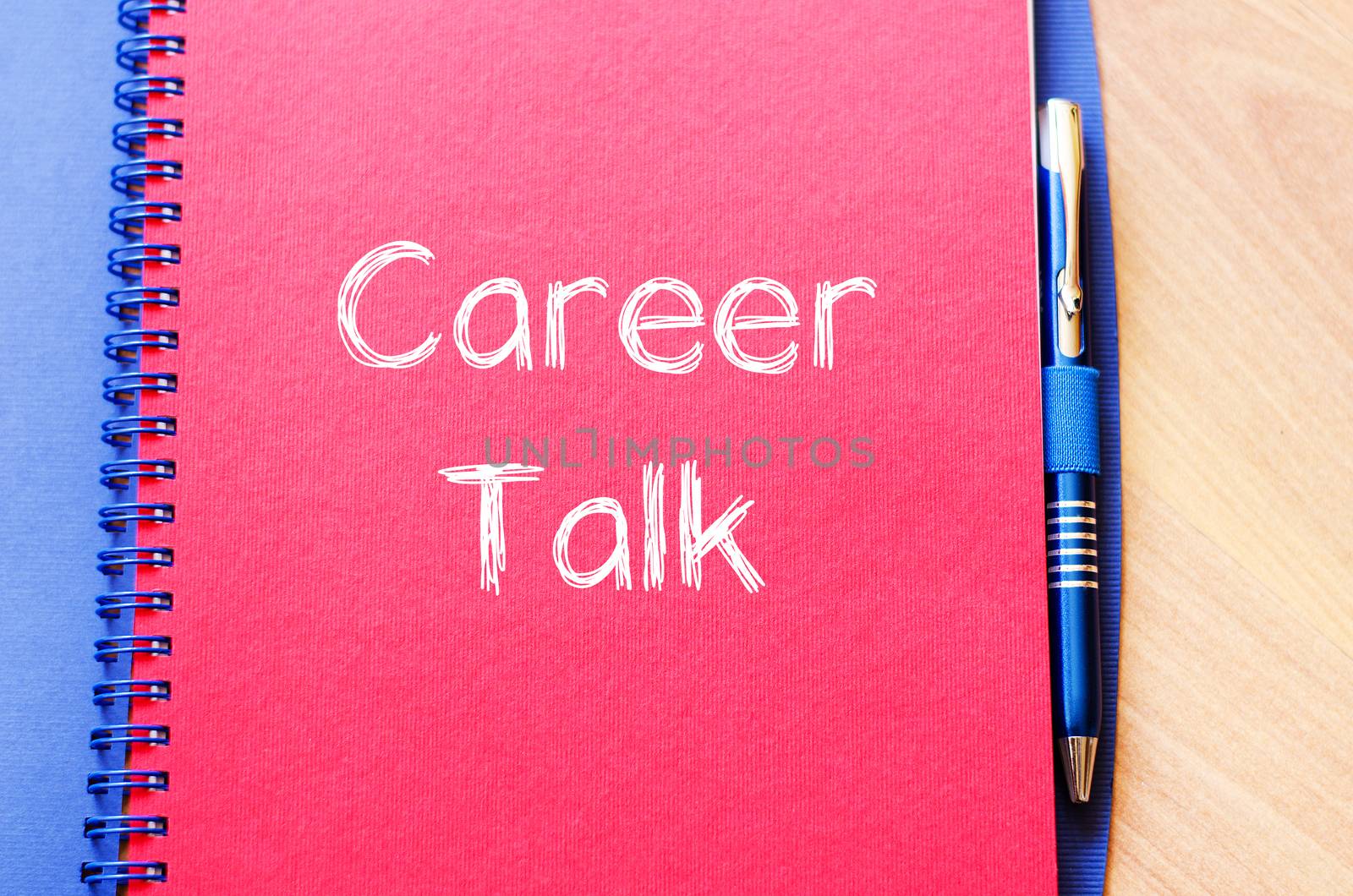 Career talk write on notebook by eenevski