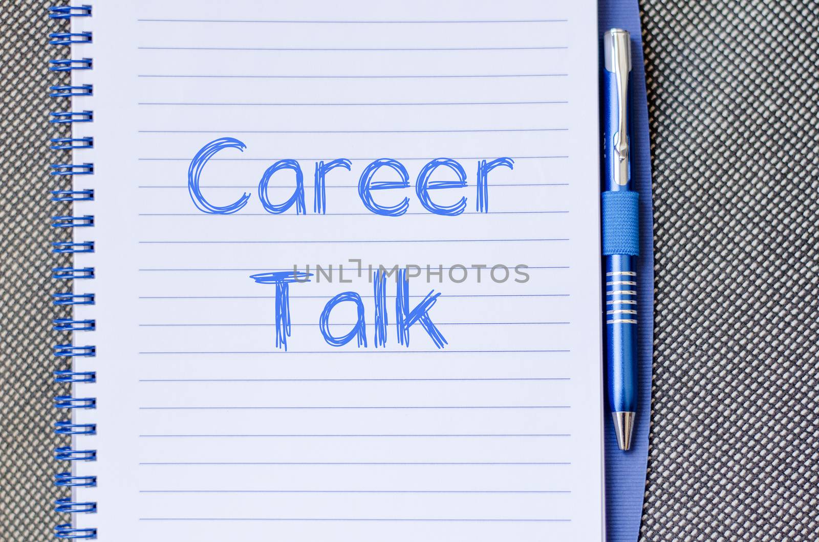 Career talk write on notebook by eenevski