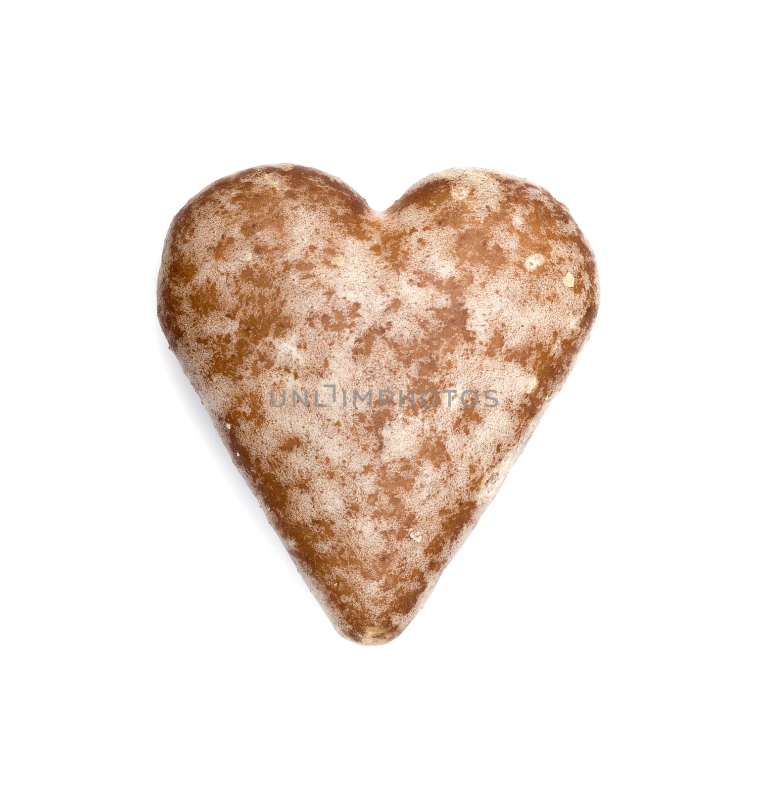 polish traditional gingerbread biscuit isolated on white by DNKSTUDIO