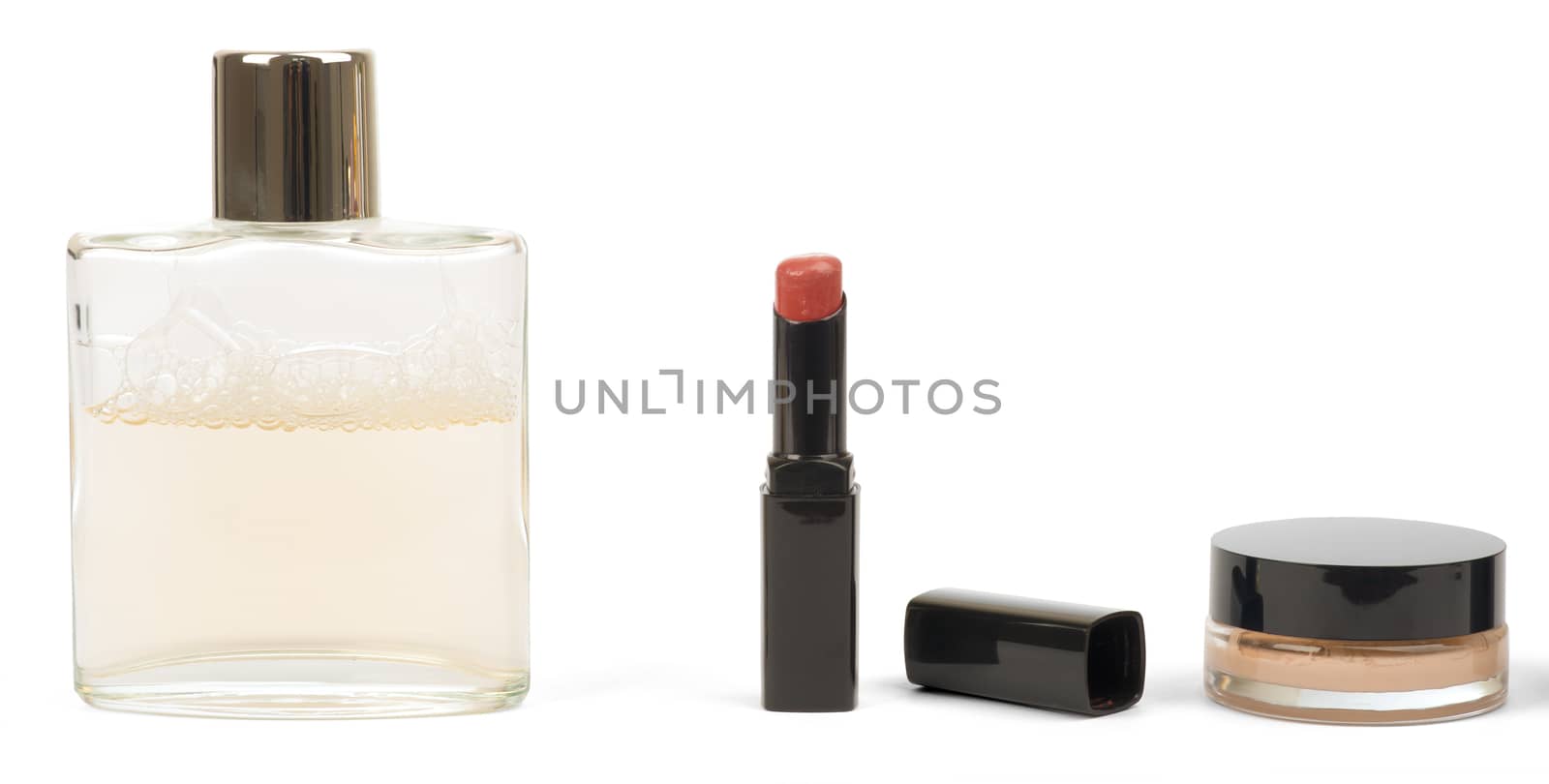 Lipstick, powder and perfume  by cherezoff