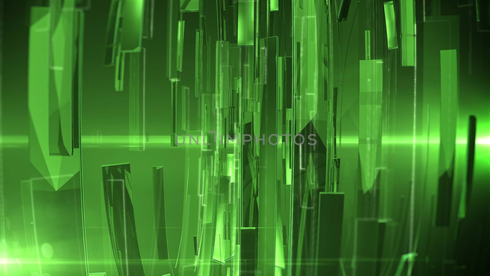 Abstract Technology Background with lens flare. Depth of field.