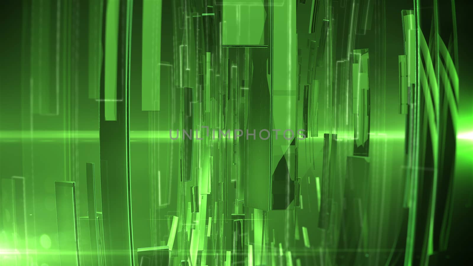 Abstract Technology Background with lens flare. Depth of field.