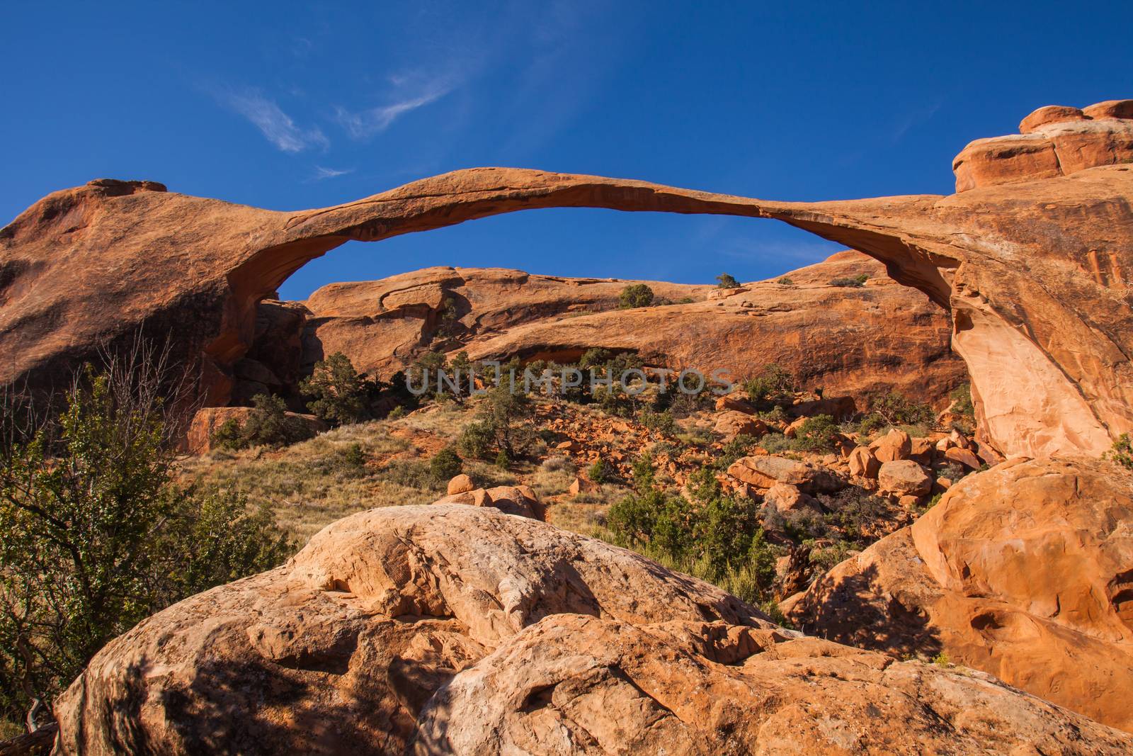 Landscape Arch in. Arches National Park.. Utah
