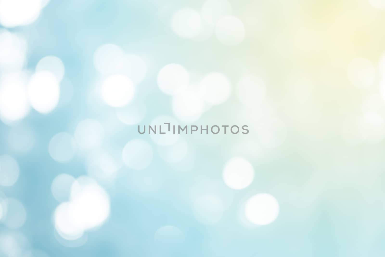 bokeh blue sky color abstract background by worrayuth