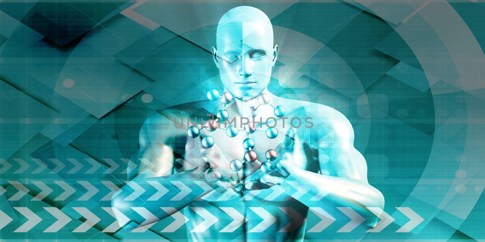Futuristic Science Background of the Future Art