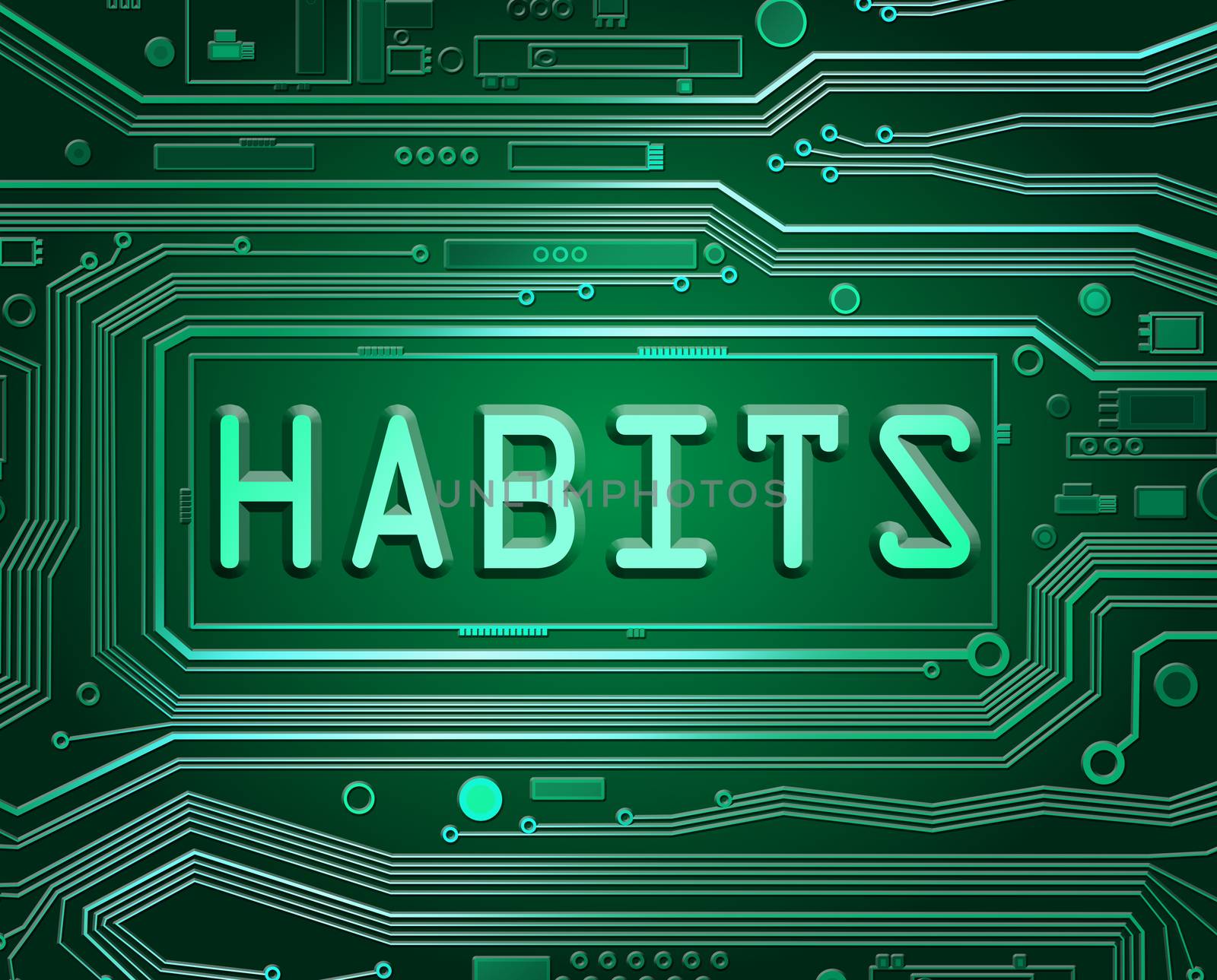 Habits tech concept. by 72soul