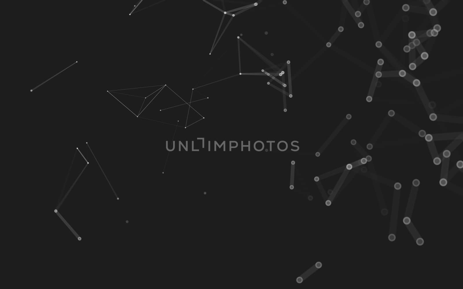 Abstract polygonal space low poly dark background, 3d rendering by teerawit