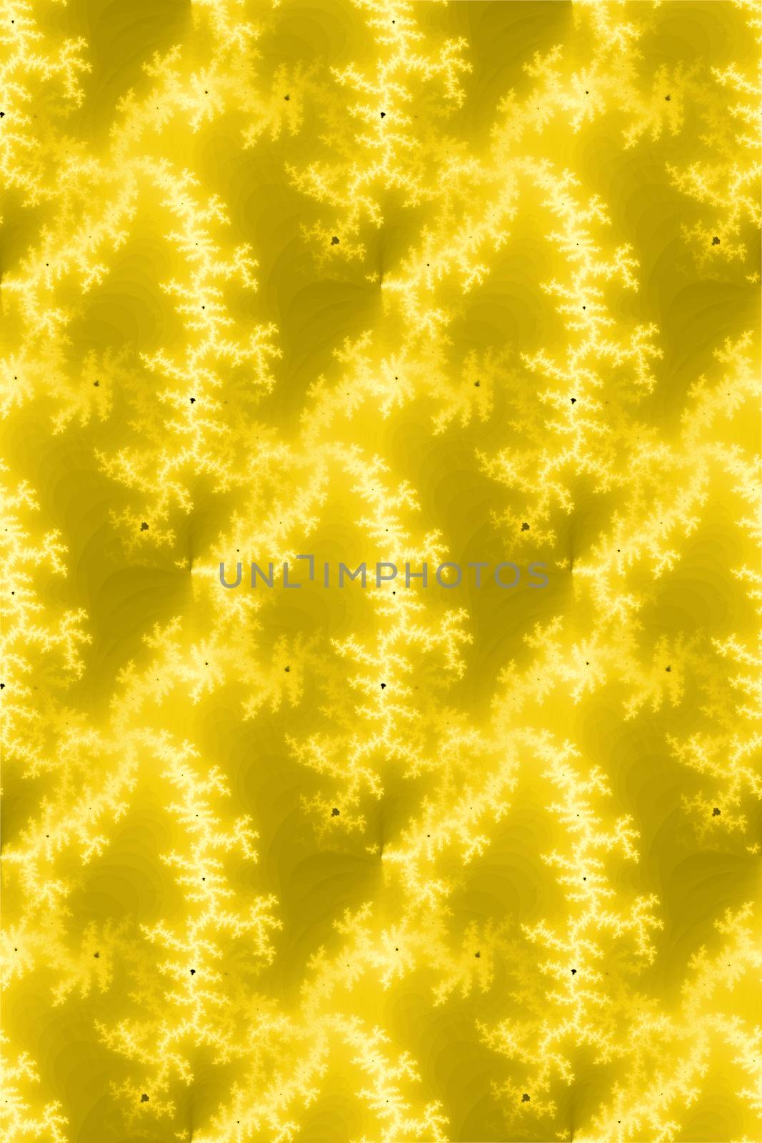 A seamless fractal background in the color of yellow.