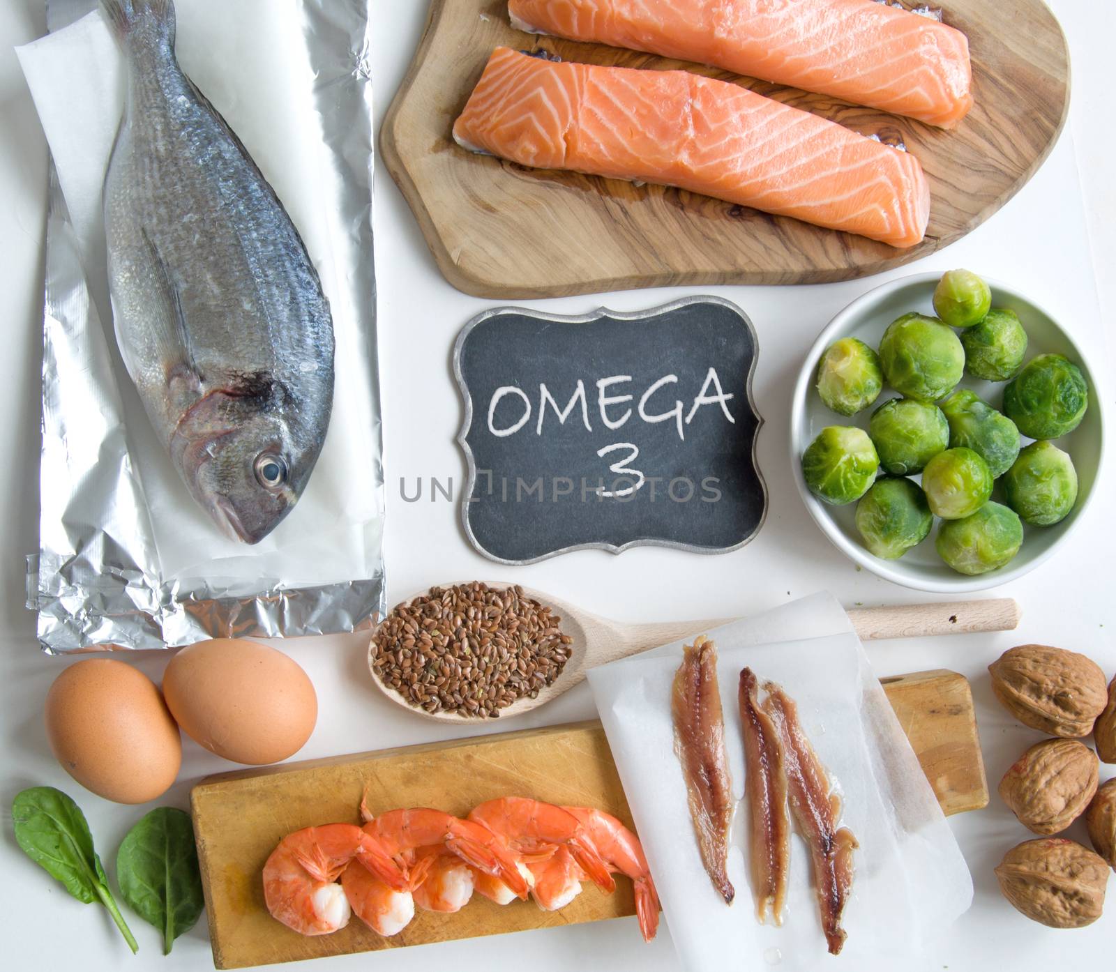 Omega 3 rich foods by unikpix