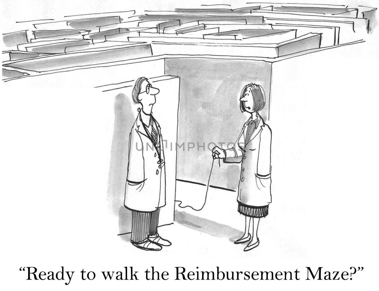 "Ready to walk the reimbursement maze" for doctors.