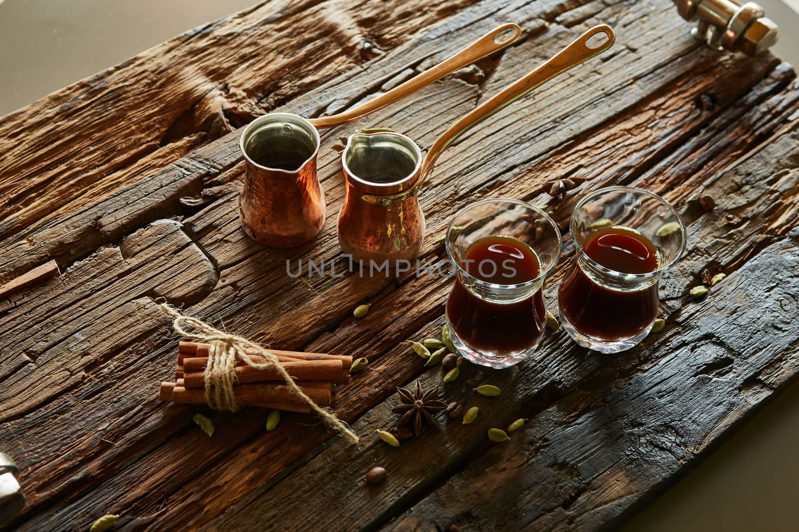 cups of turkish coffee on the table