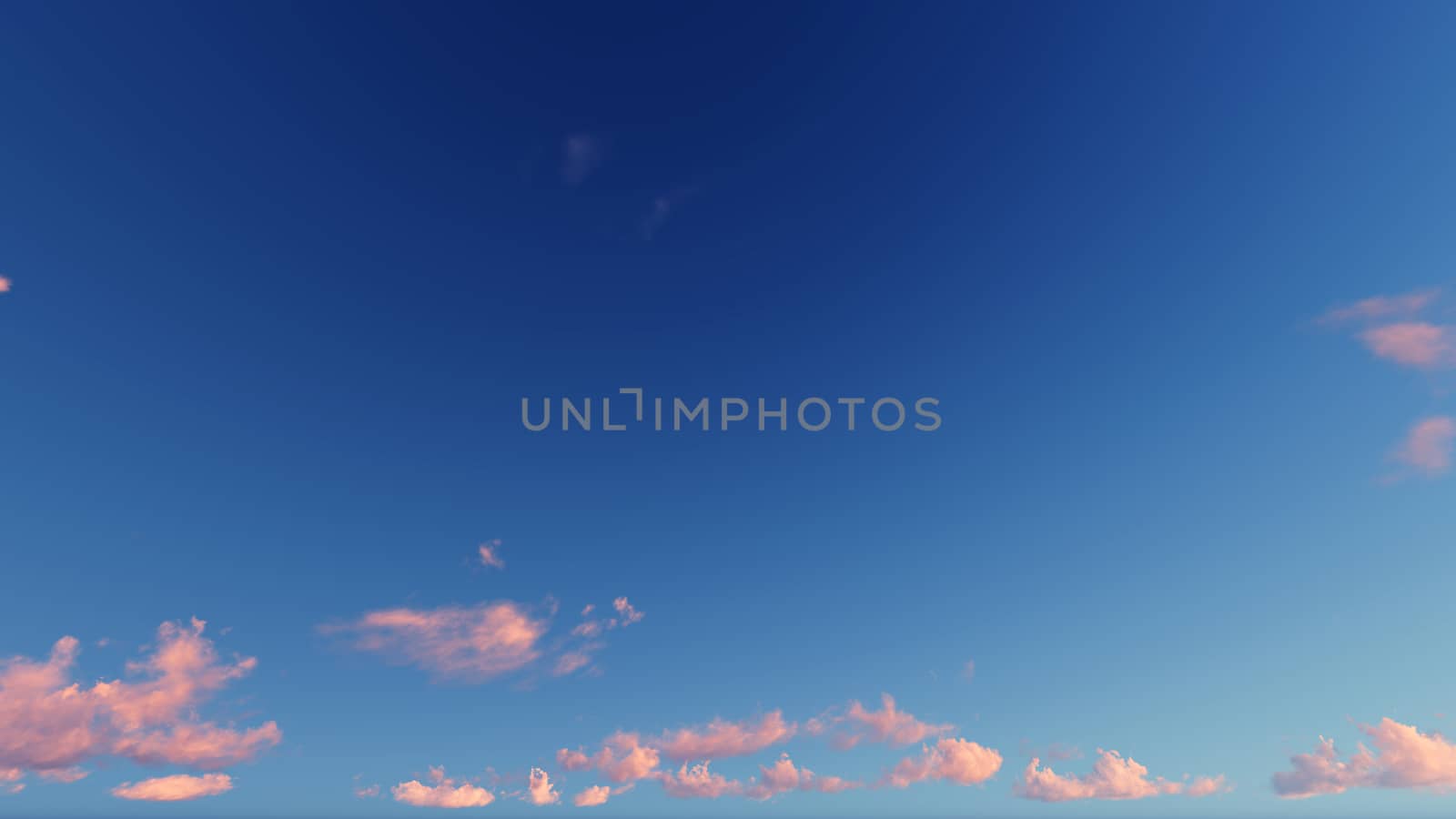 Cloudy blue sky abstract background, blue sky background with tiny clouds, 3d rendering

