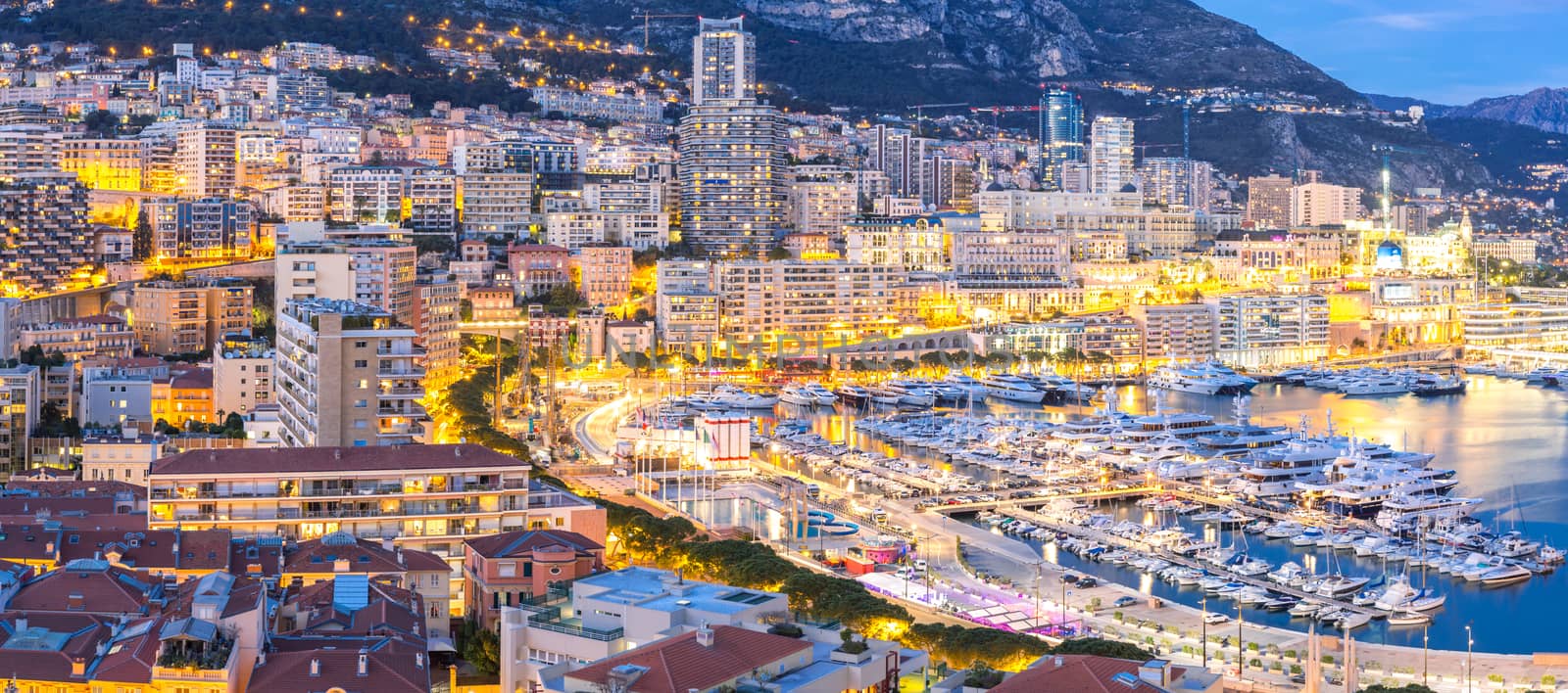 Monaco Monte Carlo harbour french riviera panorama