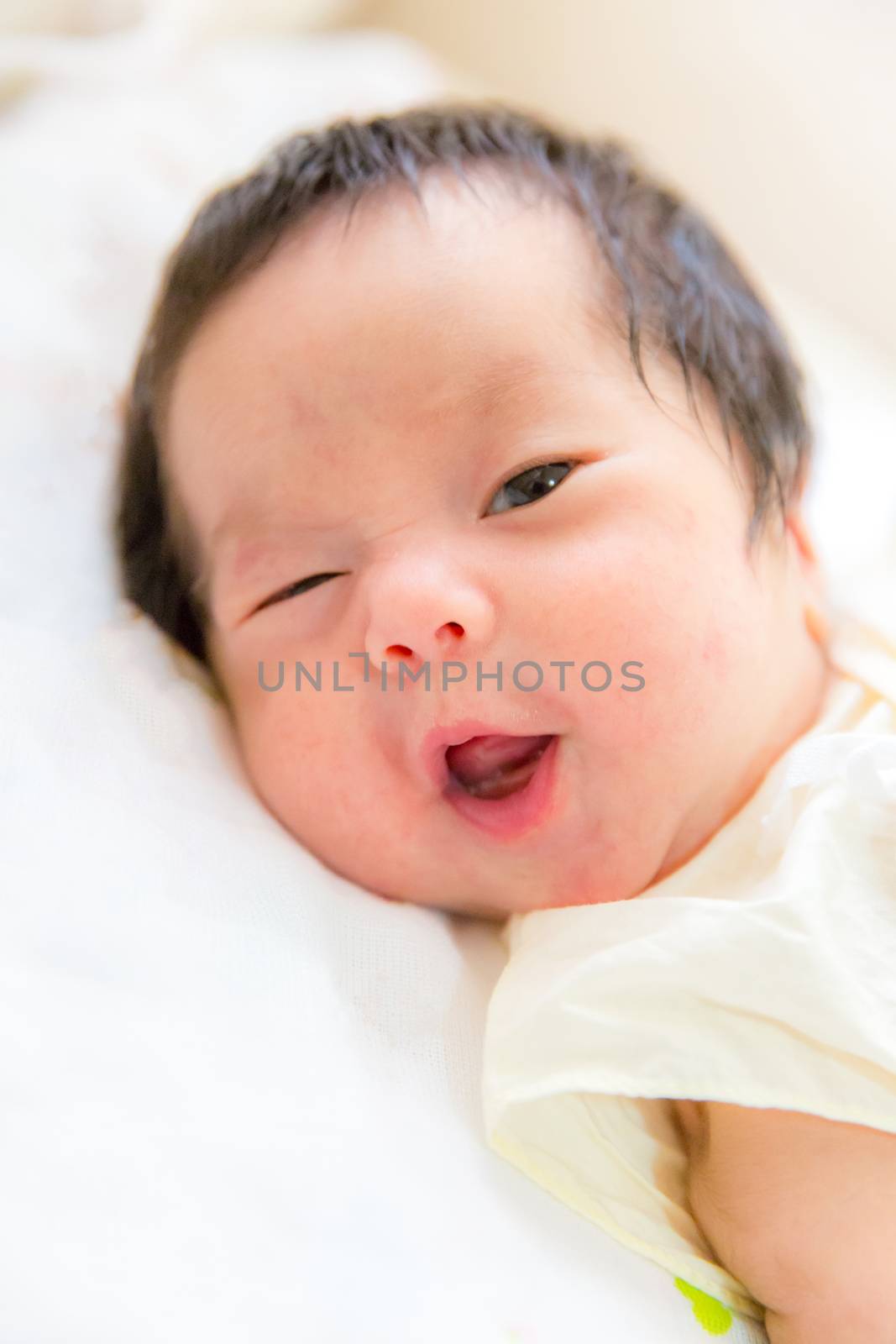 Smile Newborn baby by vichie81