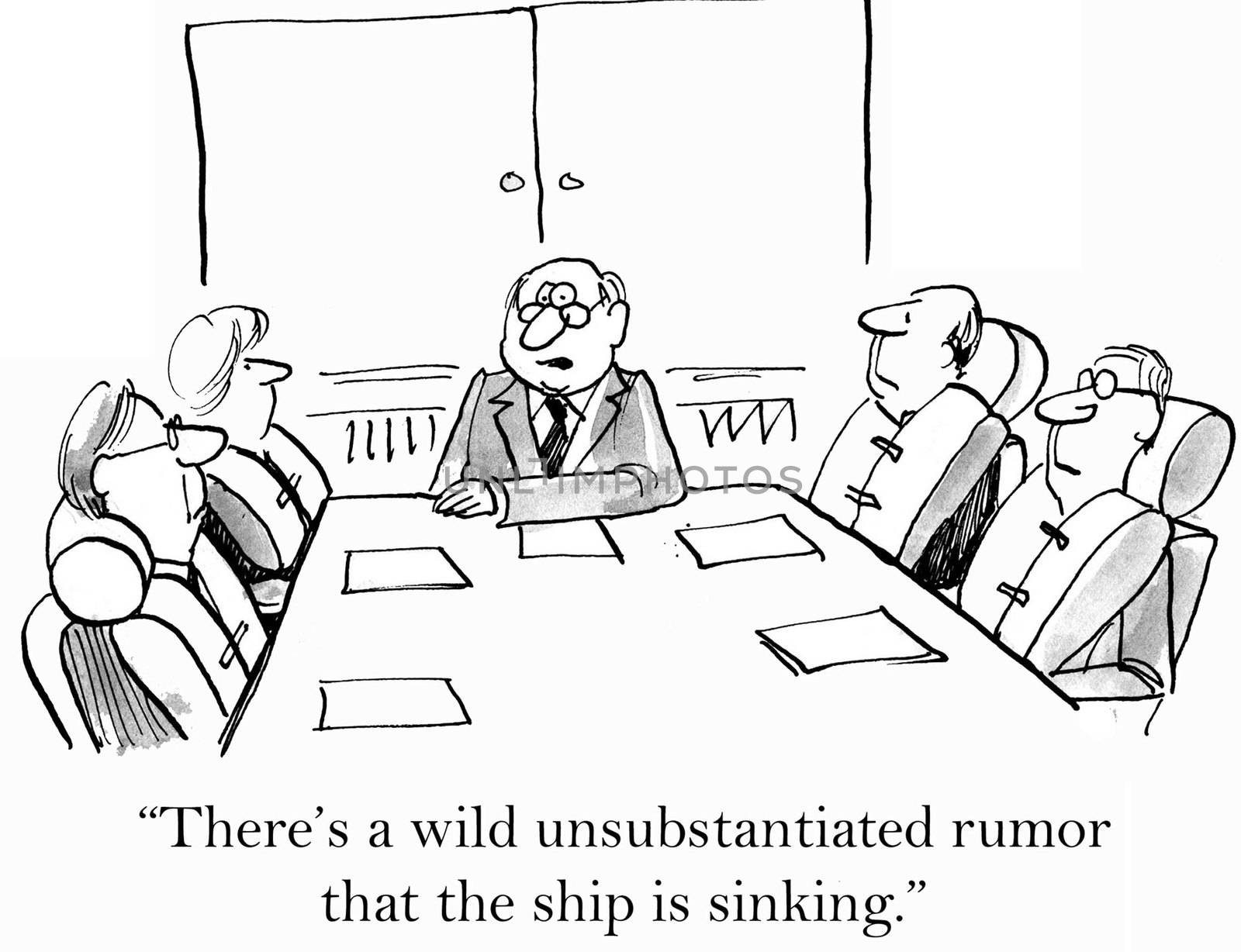 "There's a wild unsubstantiated rumor that the ship is sinking."