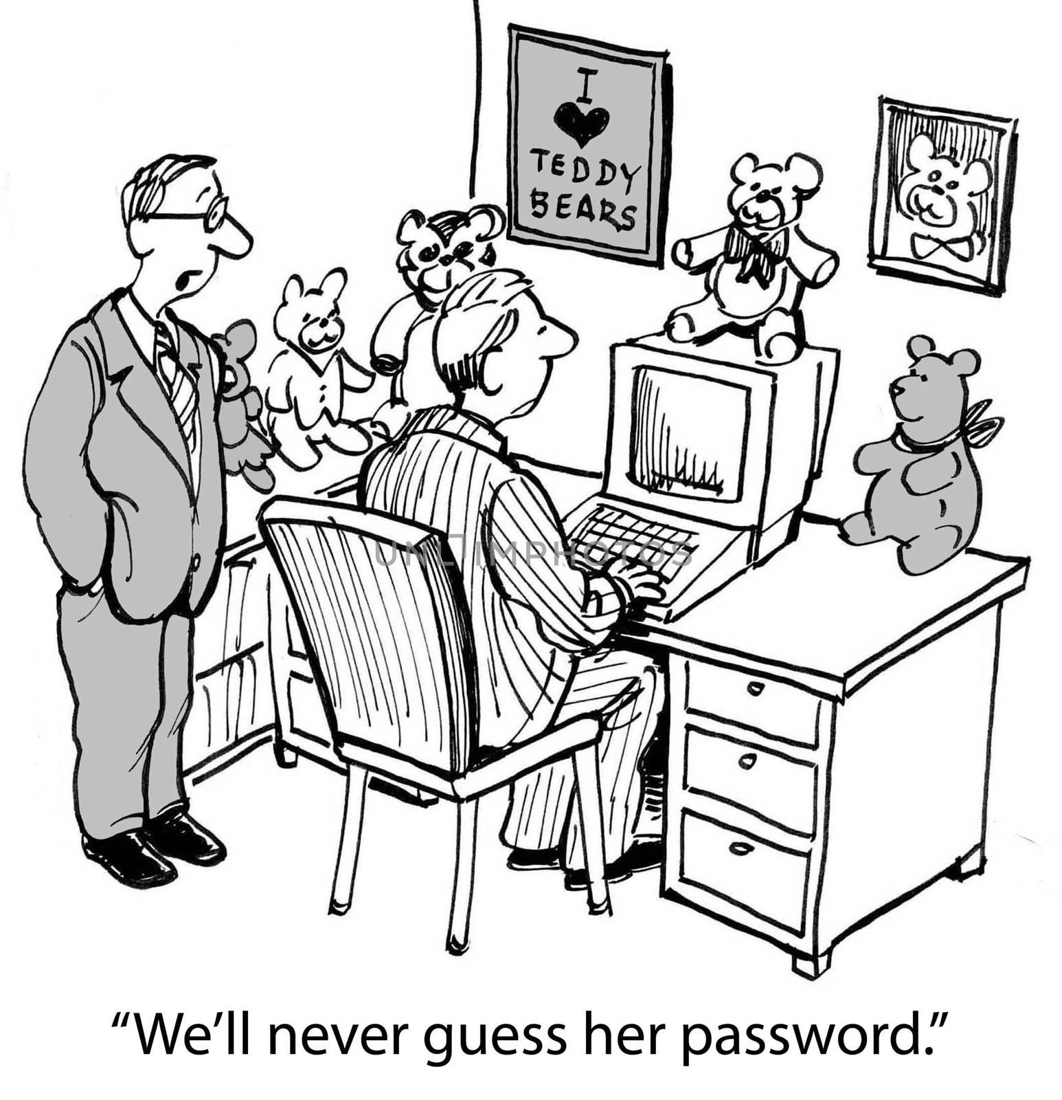 We'll never guess her password if it's a bear by andrewgenn