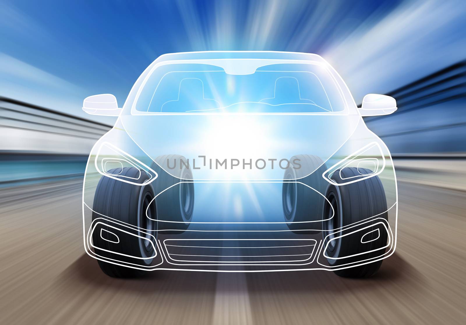 design of advanced car by ssuaphoto