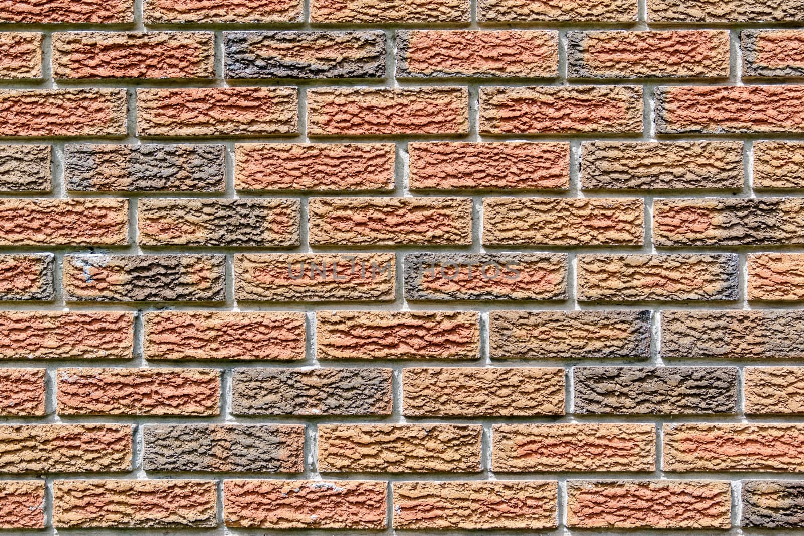 Details of a red brick wall