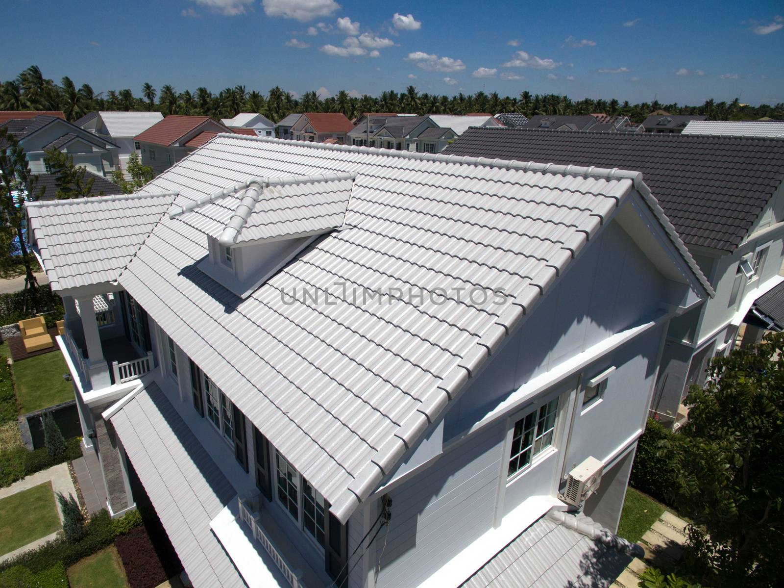 House New Roof Tiles by praethip