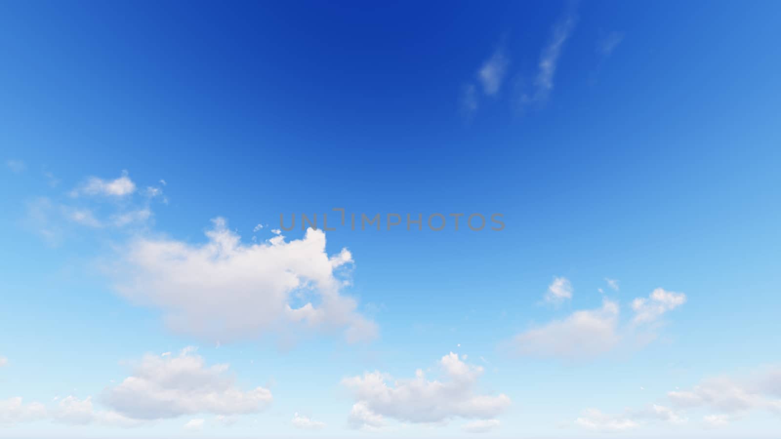 Cloudy blue sky abstract background, blue sky background with tiny clouds, 3d rendering

