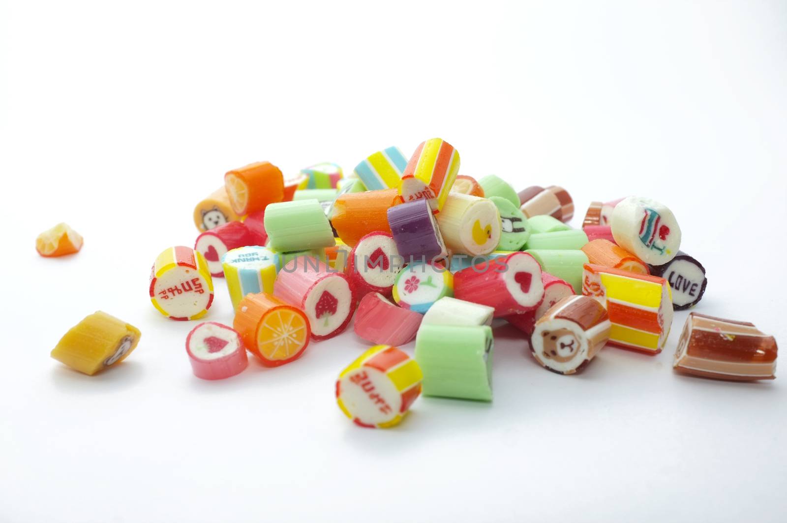 Colorful assorted candies