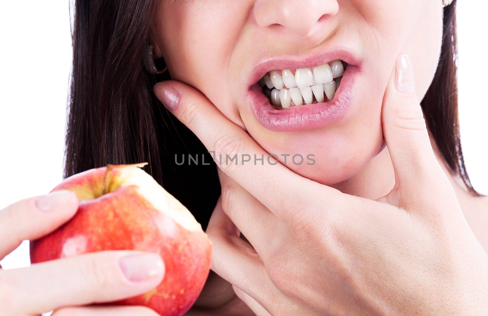 Woman with a toothpain